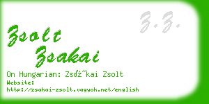 zsolt zsakai business card